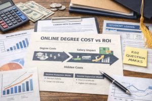 Online degree cost vs ROI over 10 years: When the numbers stop making sense